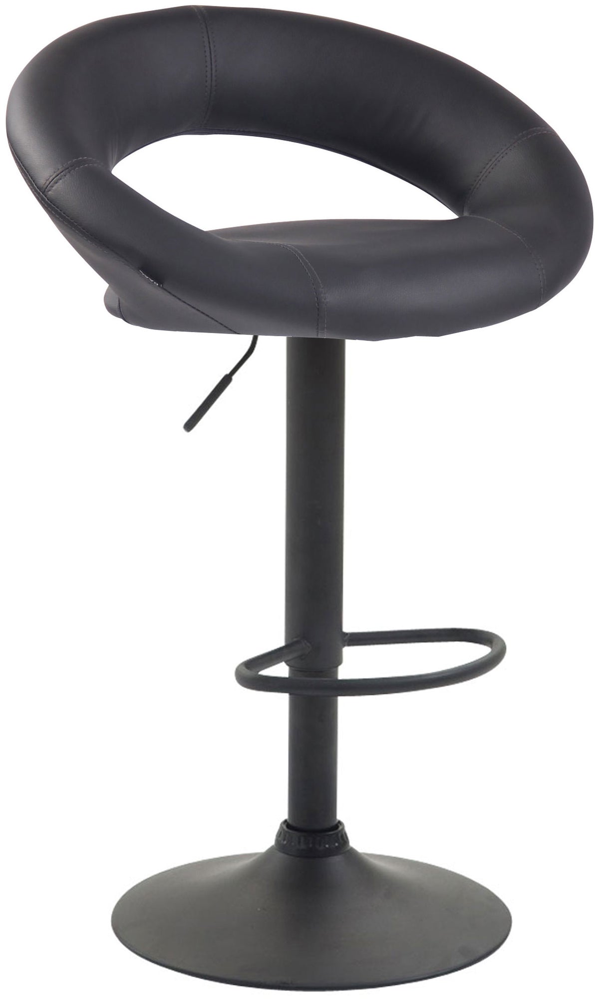 Barhocker Olinda Kunstleder schwarz – Ansicht 9