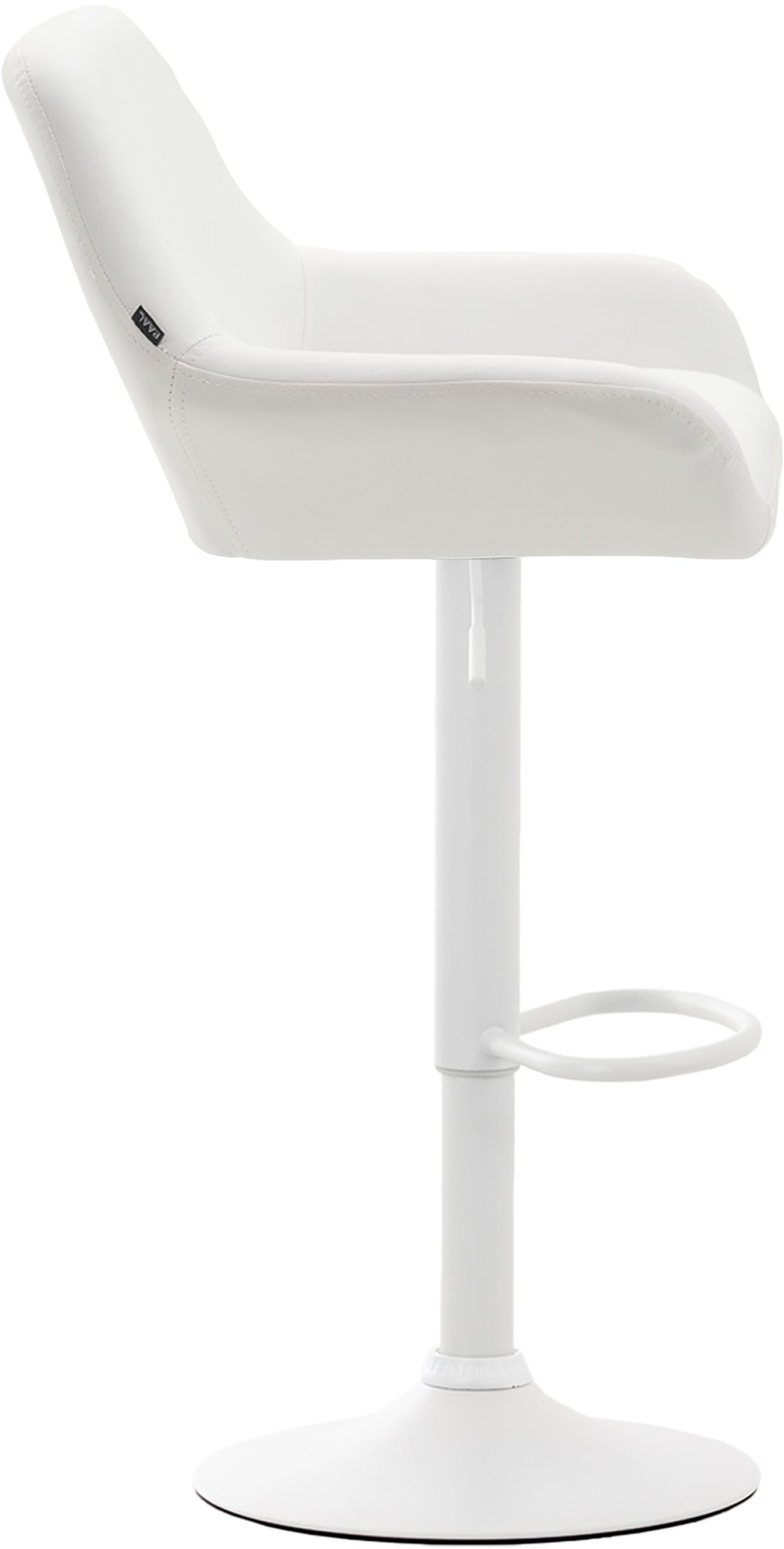 2er Set Barhocker Braga Kunstleder weiß – Ansicht 4