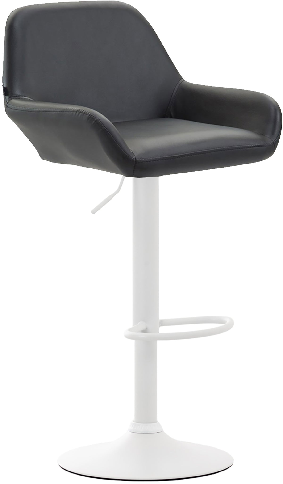 2er Set Barhocker Braga Kunstleder weiß – Ansicht 6