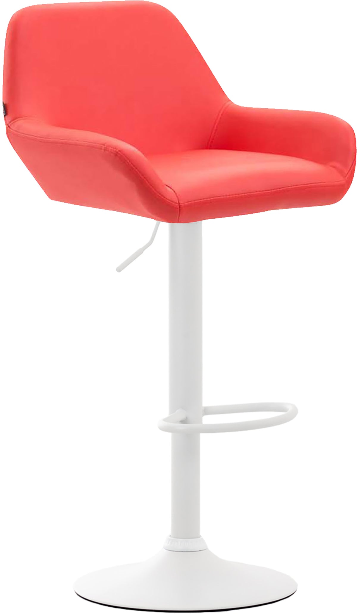 2er Set Barhocker Braga Kunstleder weiß – Ansicht 10