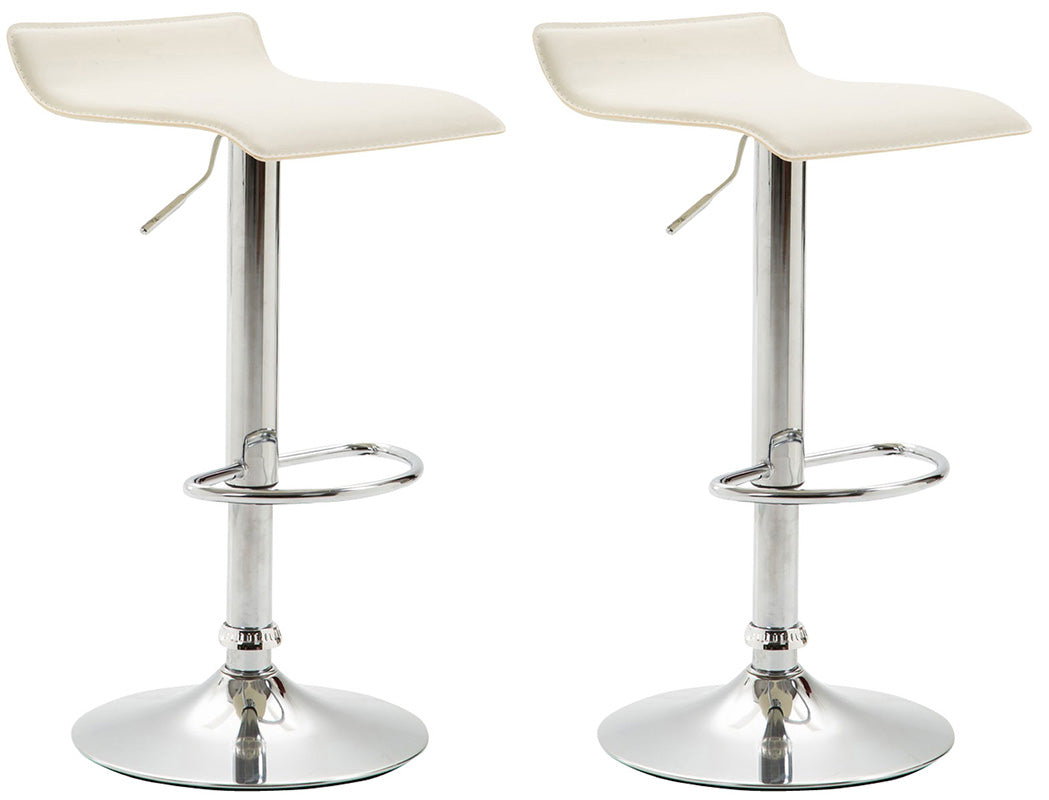 2er Set Barhocker Dyn V2 Kunstleder chrom