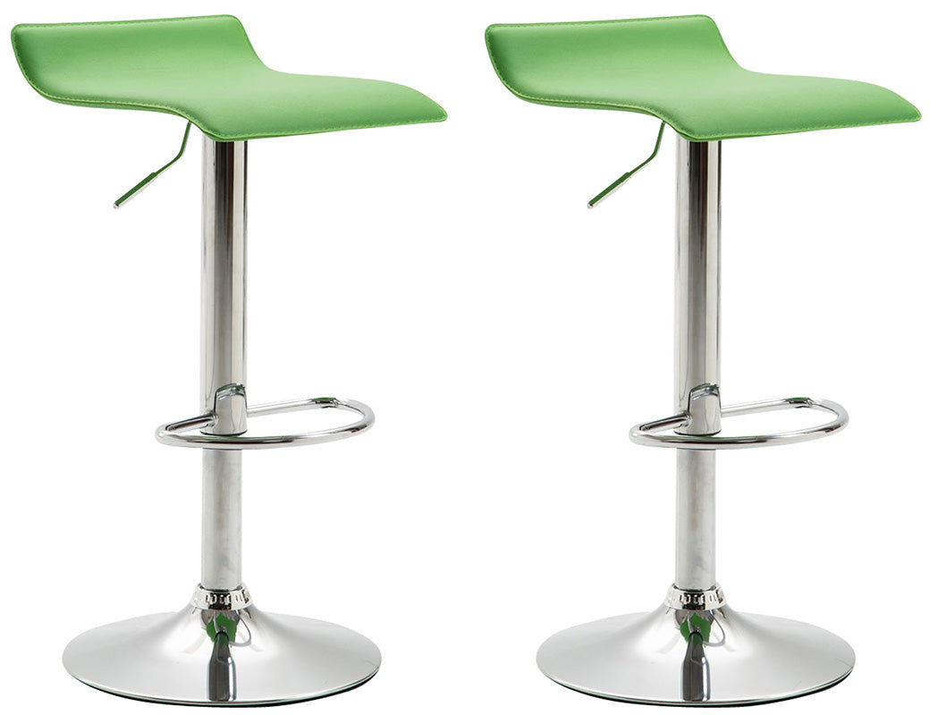 2er Set Barhocker Dyn V2 Kunstleder chrom – Ansicht 9