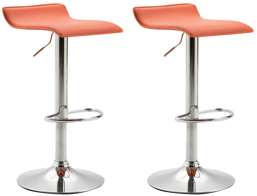 2er Set Barhocker Dyn V2 Kunstleder chrom – Ansicht 13