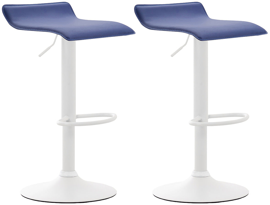 2er Set Barhocker Dyn V2 Kunstleder weiß