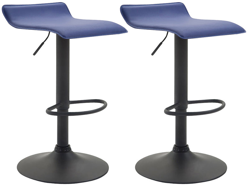 2er Set Barhocker Dyn V2 Kunstleder schwarz