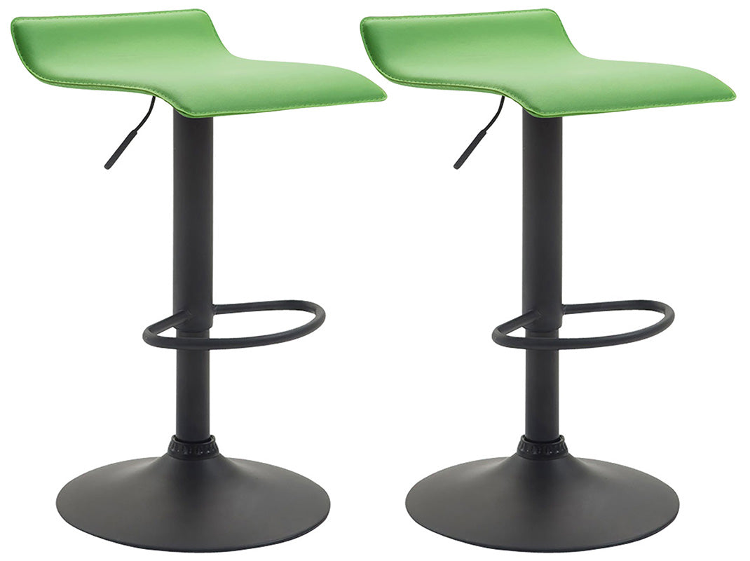 2er Set Barhocker Dyn V2 Kunstleder schwarz – Ansicht 13