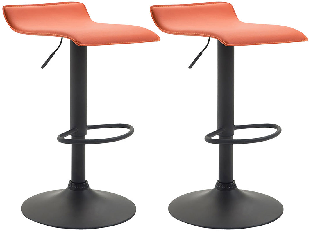 2er Set Barhocker Dyn V2 Kunstleder schwarz – Ansicht 16