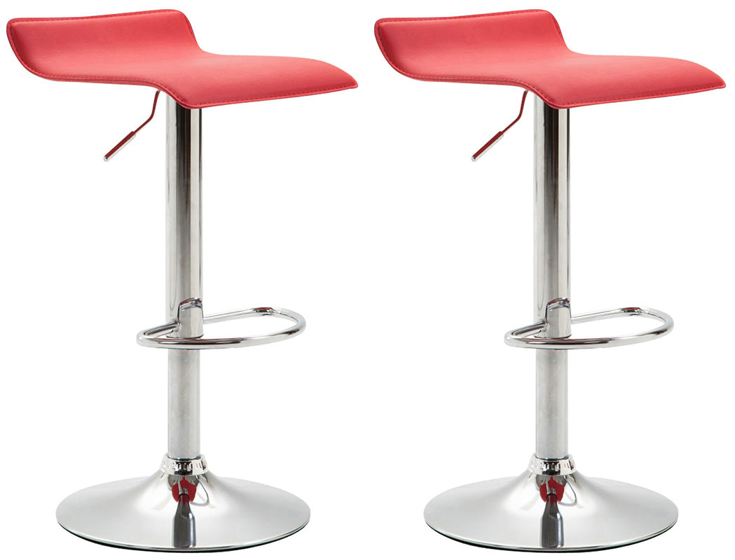 2er Set Barhocker Dyn V2 Kunstleder chrom – Ansicht 17