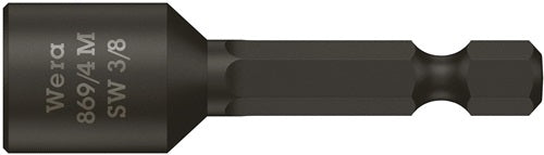 Steckschlüsseleinsatz 869/4M mit 6-Kant-Antrieb Schlüsselweiße 94 mm 3/8 ? Länge 50 mm mit Magnet WERA
