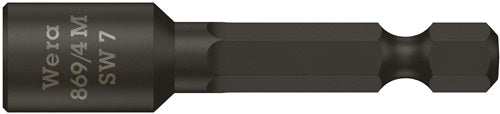 Steckschlüsseleinsatz 869/4M mit 6-Kant-Antrieb Schlüsselweiße 7 mm Länge 50 mm mit Magnet WERA