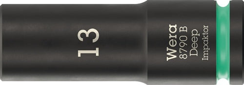 Steckschlüsseleinsatz 8790 B Impaktor Deep 3/8 Zoll 13mm L63mm WERA