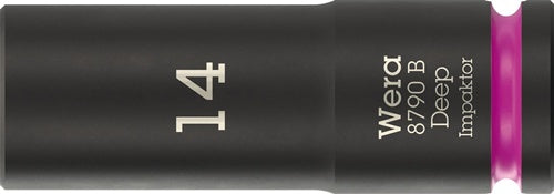 Steckschlüsseleinsatz 8790 B Impaktor Deep 3/8 Zoll 14mm L63mm WERA