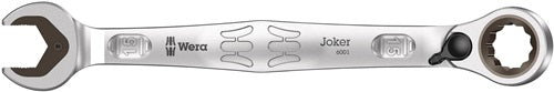 Maulringratschenschlüssel Joker Schlüsselweiße 15 mm Länge 199 mm umschaltbar Ringseite 15 ° WERA