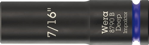 Steckschlüsseleinsatz 8790 B Impaktor Deep 3/8 Zoll 7/16 Zoll L63mm WERA