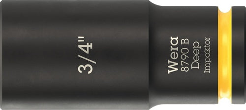 Steckschlüsseleinsatz 8790 B Impaktor Deep 3/8 Zoll 3/4 Zoll L63mm WERA