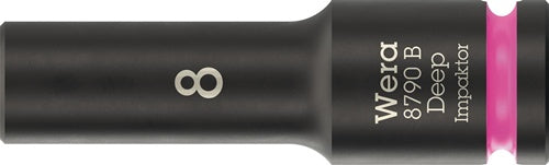 Steckschlüsseleinsatz 8790 B Impaktor Deep 3/8 Zoll 8mm L63mm WERA