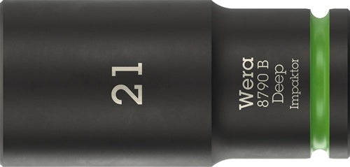 Steckschlüsseleinsatz 8790 B Impaktor Deep 3/8 Zoll 21mm L63mm WERA