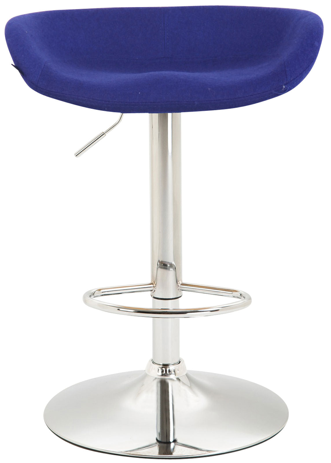 Barhocker Anaheim Filz chrom – Ansicht 2
