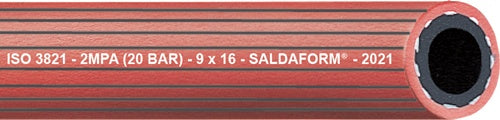 Acetylenschlauch SALDAFORM®/ROT 3255 ID 16mm Wandst50mm AD 260mm - VPE: 50