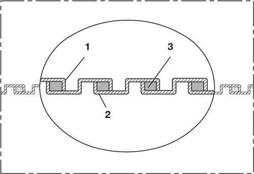 Metallschlauch Innen-Ø 44-45 mm Außen-Ø 5000 mm 25 mm Länge 10 m NORRES - VPE: 10 – Ansicht 3