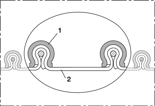 PE-Klemmprofilschlauch Innen-Ø 400 mm Außen-Ø 41200 mm 6 mm Länge 3 m NORRES - VPE: 3 – Ansicht 3