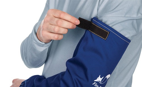 Schweißerschutzärmel Fire Fox™ Länge ca 52 cm blau WELDAS – Ansicht 3