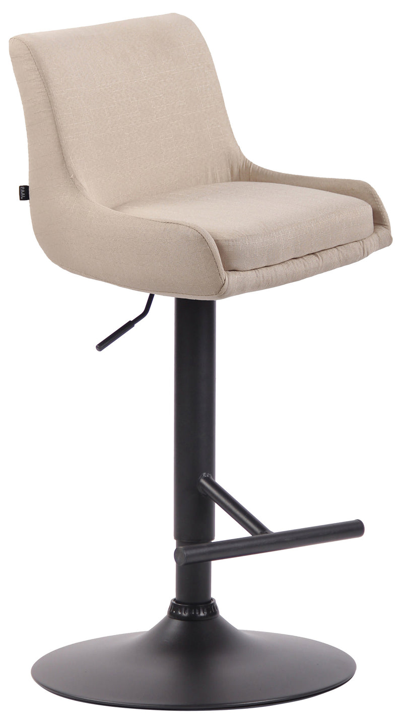 Barhocker Club Stoff schwarz