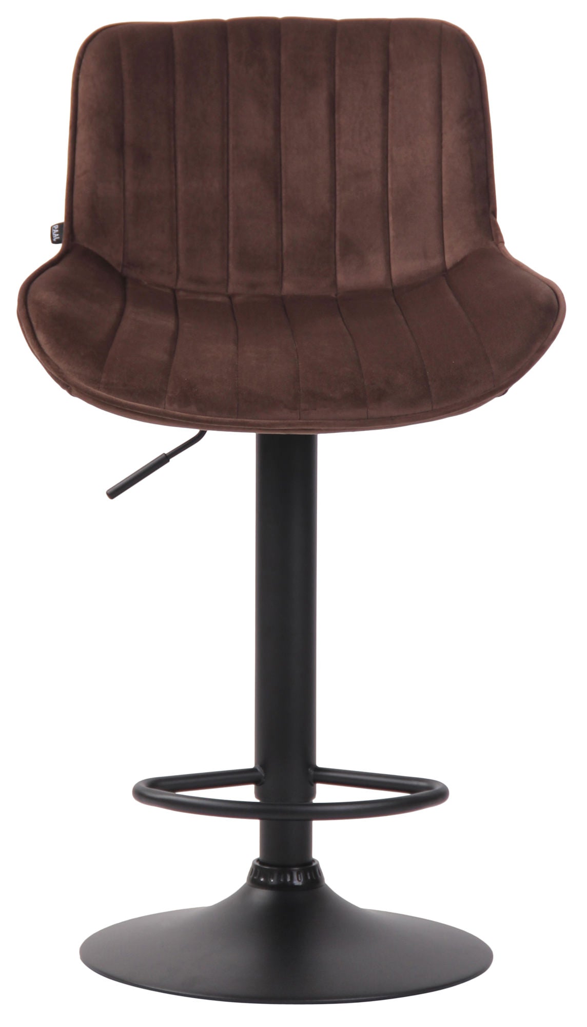 Barhocker Lentini Samt schwarz – Ansicht 7