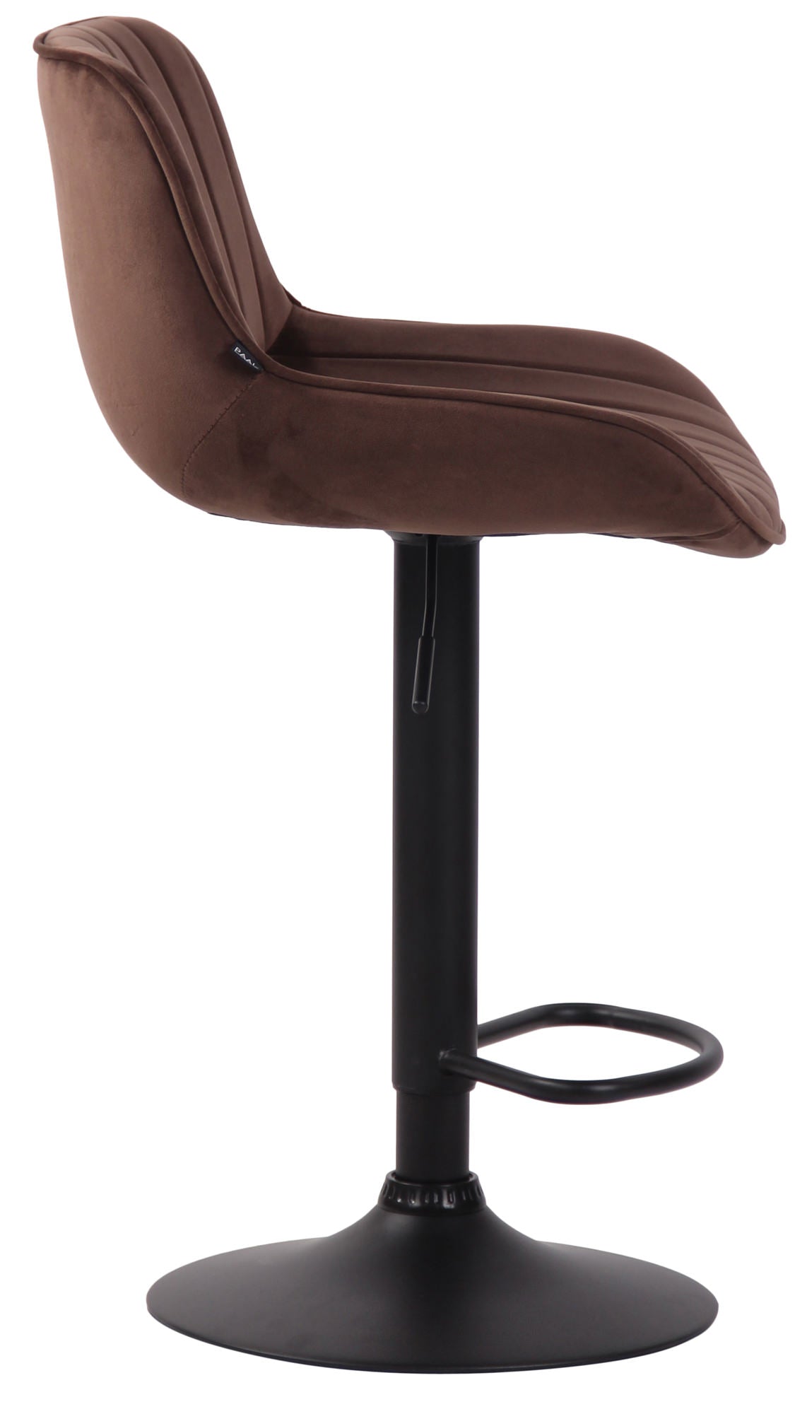 Barhocker Lentini Samt schwarz – Ansicht 8