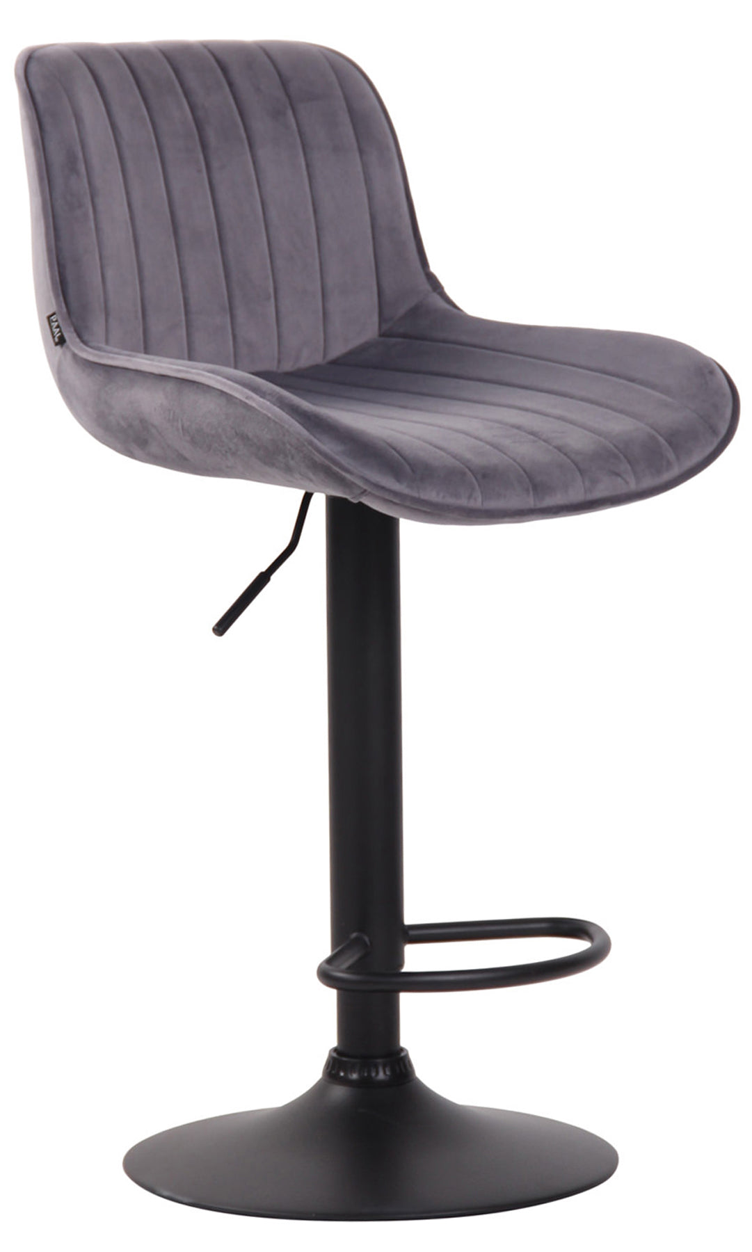 Barhocker Lentini Samt schwarz – Ansicht 16
