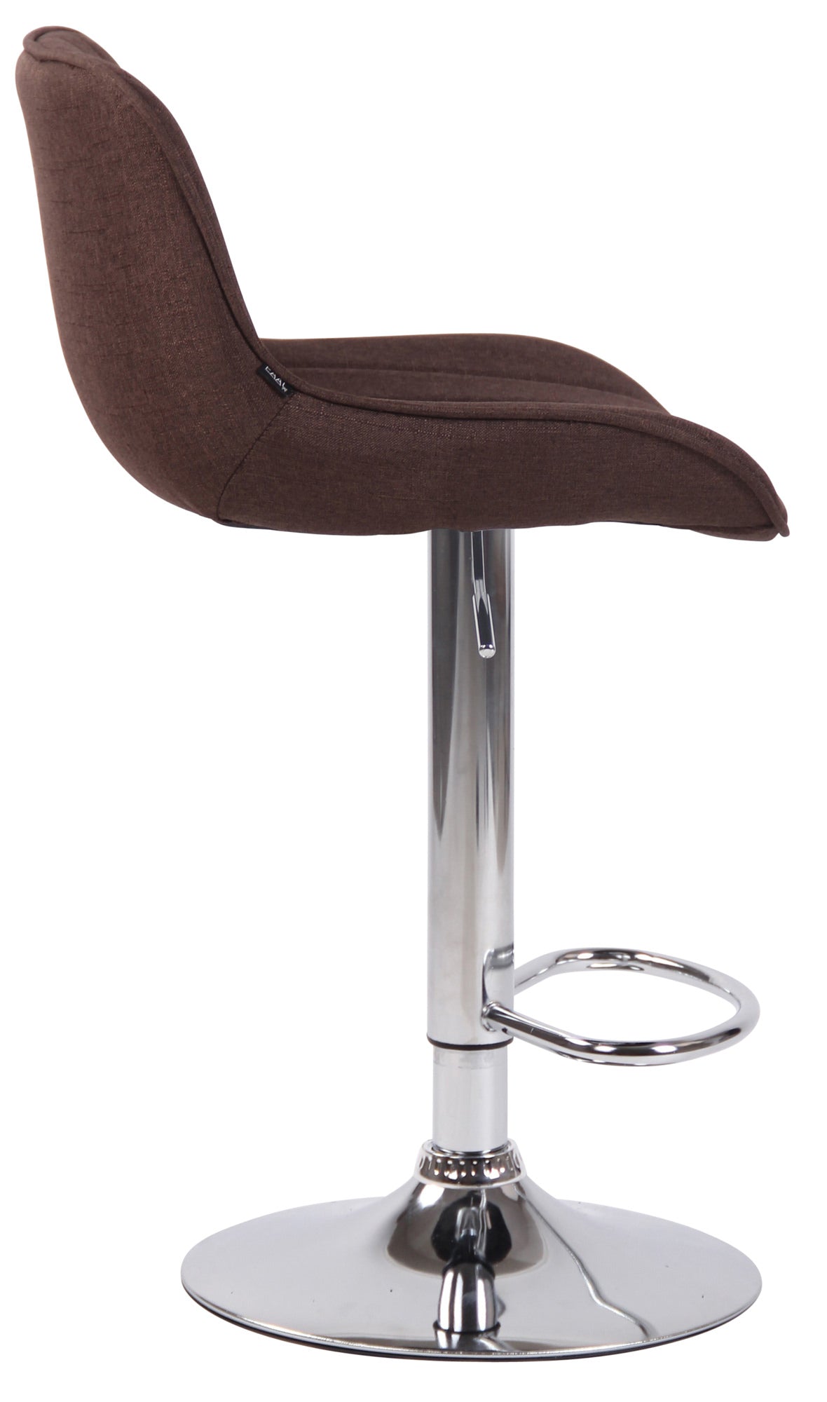 Barhocker Lentini Stoff chrom – Ansicht 3
