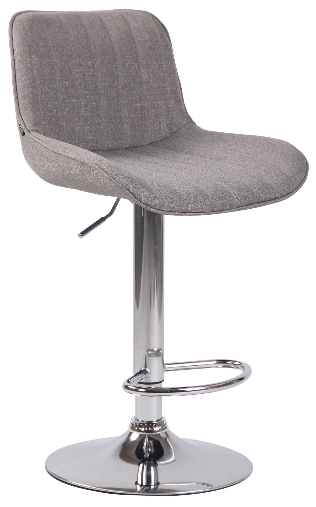 Barhocker Lentini Stoff chrom – Ansicht 10
