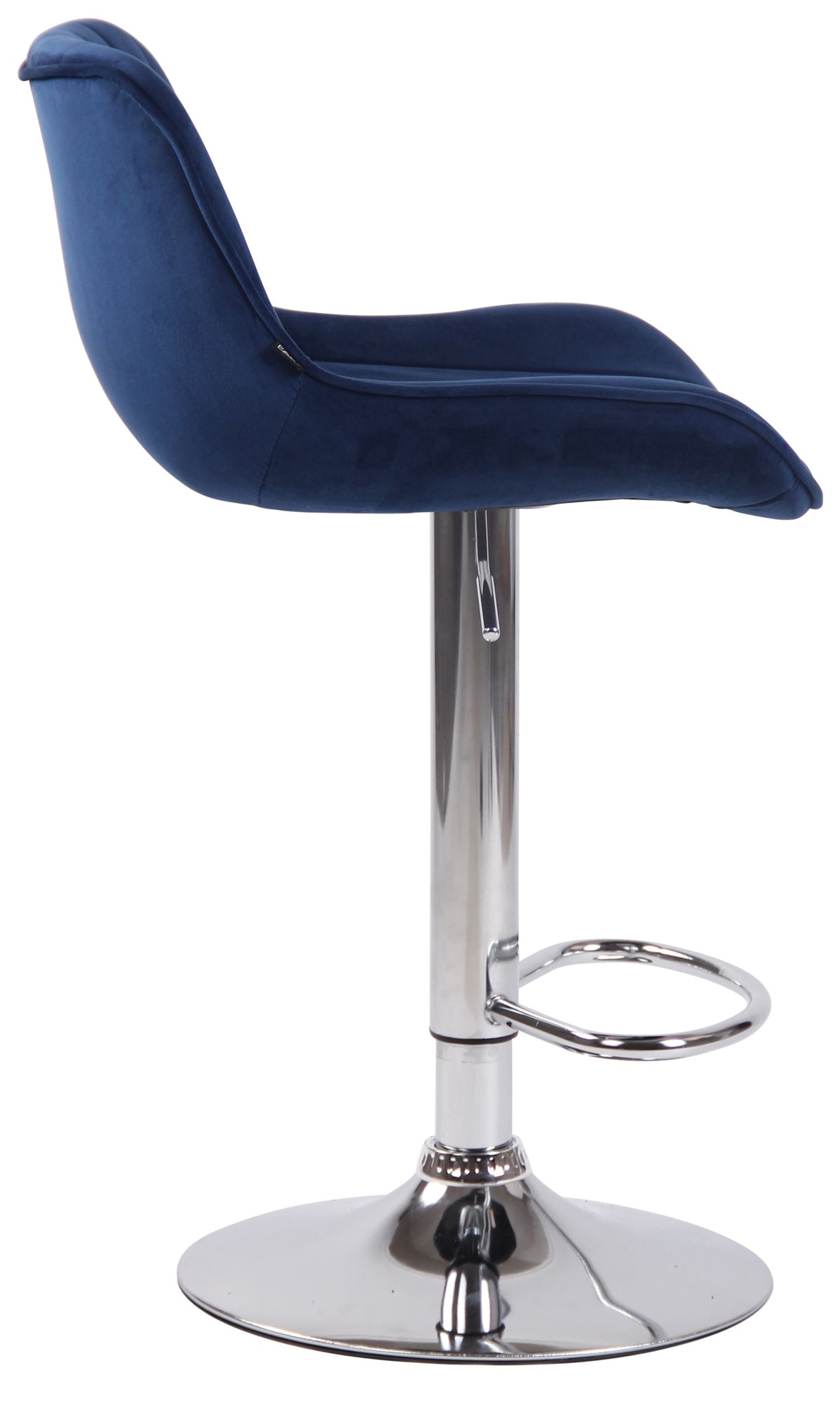 Barhocker Lentini Samt chrom – Ansicht 3