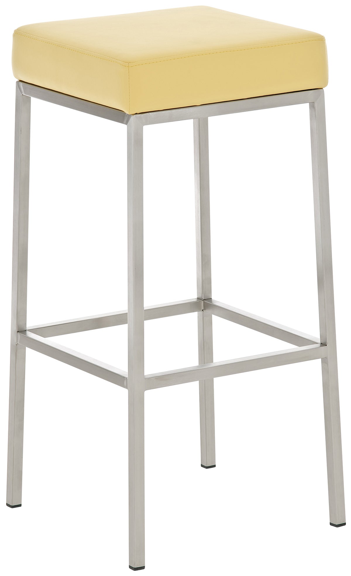 2er Set Barhocker Montreal 85 Kunstleder edelstahl – Ansicht 4