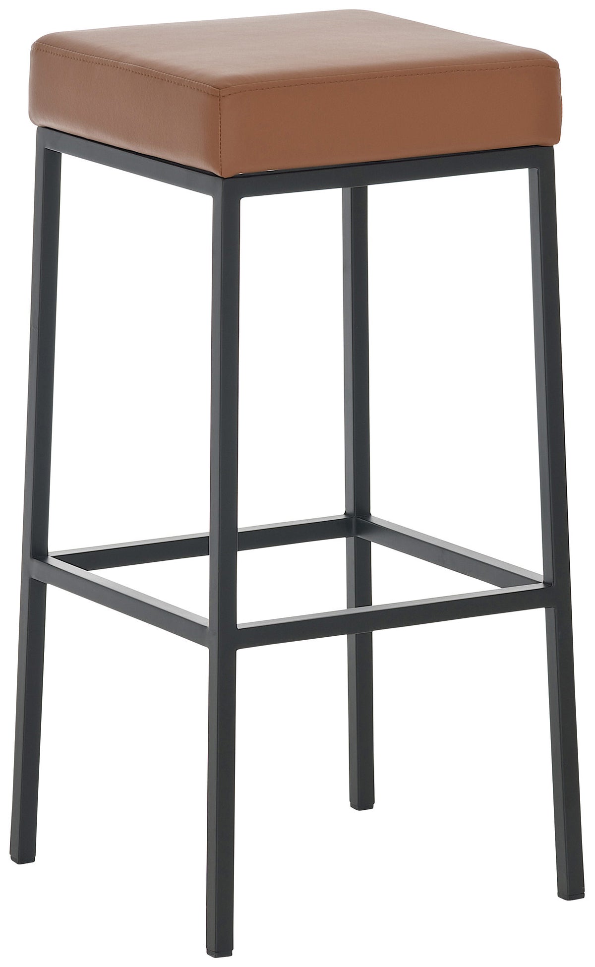 2er Set Barhocker Montreal 80 Kunstleder schwarz – Ansicht 2