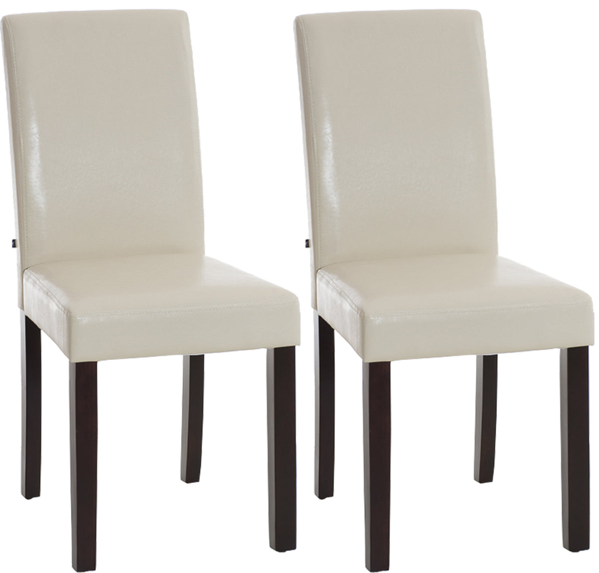 2er Set Esszimmerstuhl Ina dunkelbraun