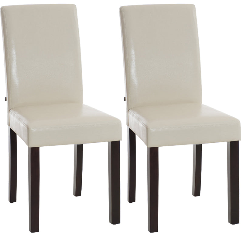 2er Set Esszimmerstuhl Ina dunkelbraun