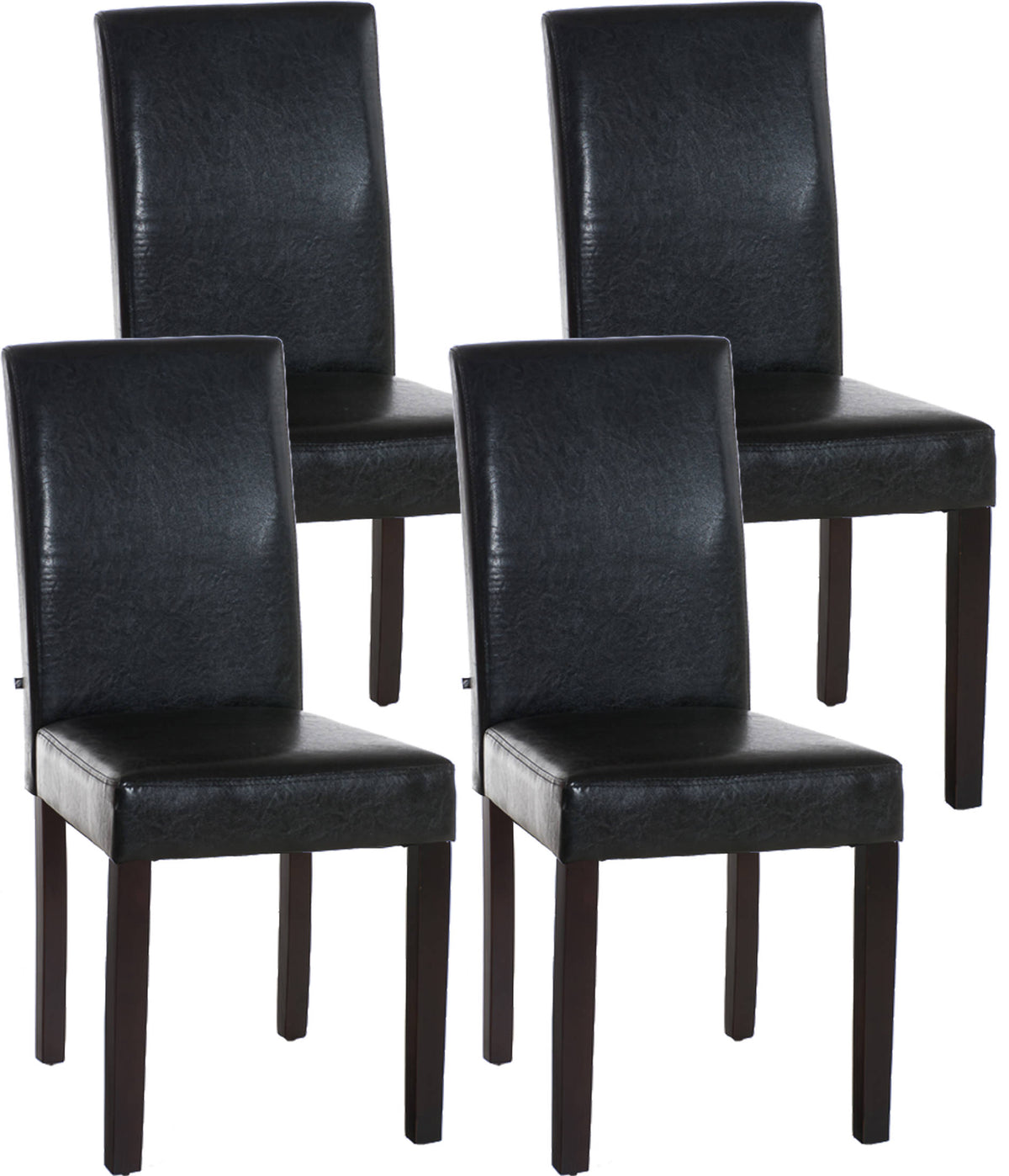 4er Set Esszimmerstuhl Ina dunkelbraun – Ansicht 3