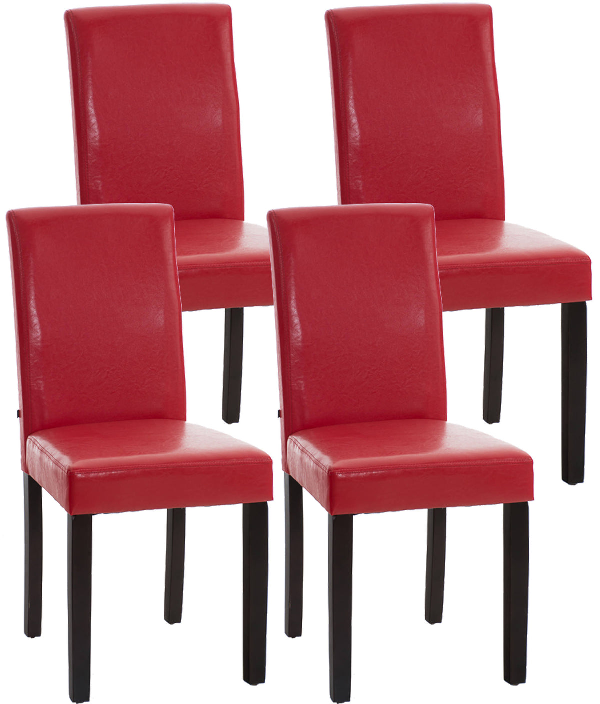 4er Set Esszimmerstuhl Ina dunkelbraun – Ansicht 4