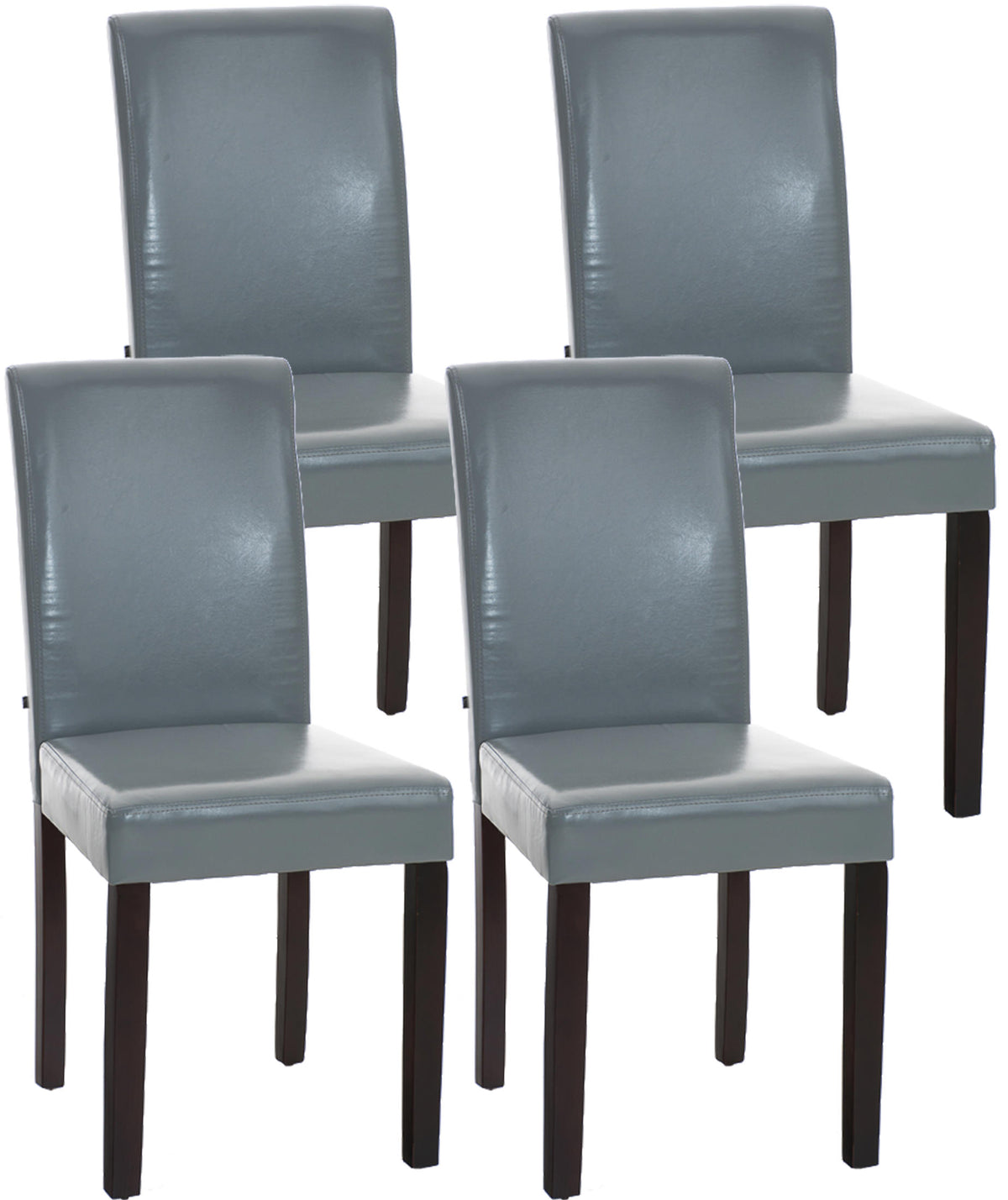 4er Set Esszimmerstuhl Ina dunkelbraun – Ansicht 5