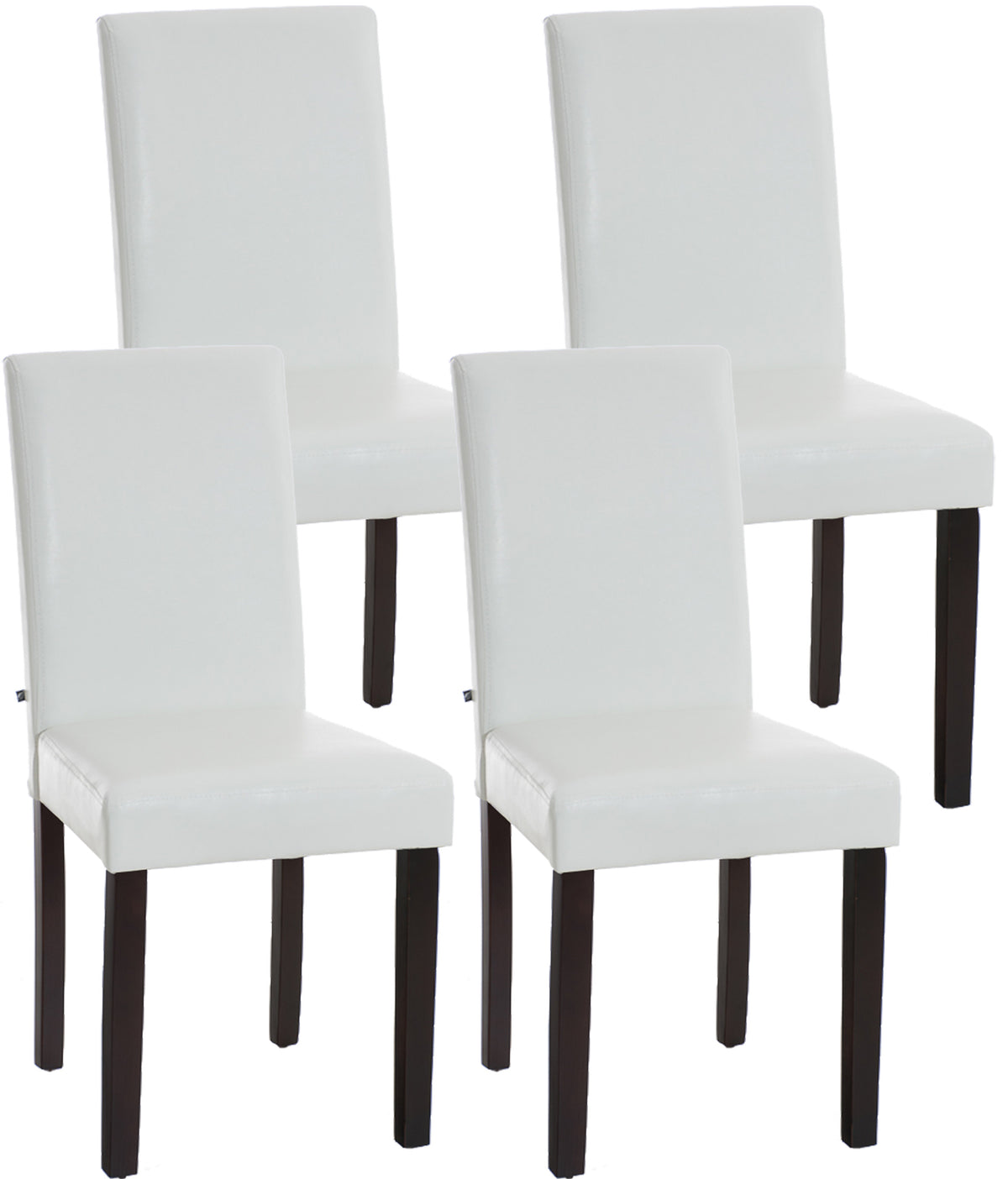 4er Set Esszimmerstuhl Ina dunkelbraun – Ansicht 6