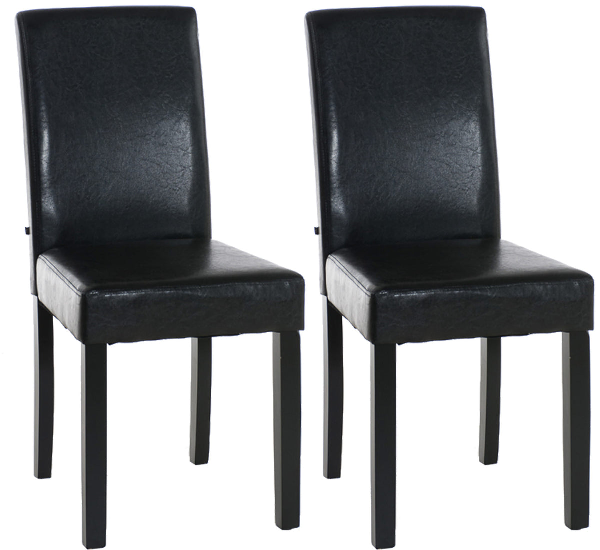 2er Set Esszimmerstuhl Ina schwarz – Ansicht 3