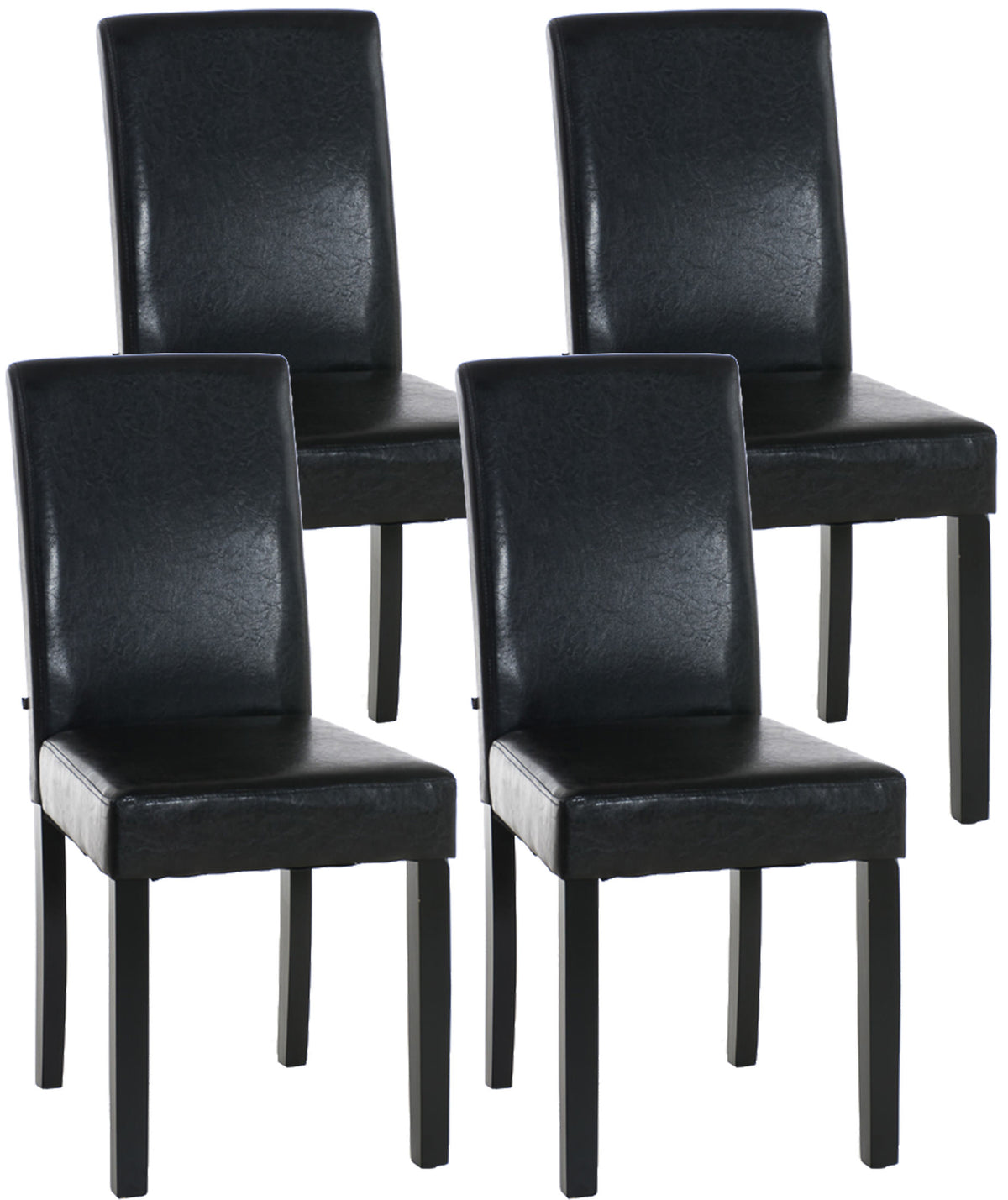 4er Set Esszimmerstuhl Ina schwarz – Ansicht 3