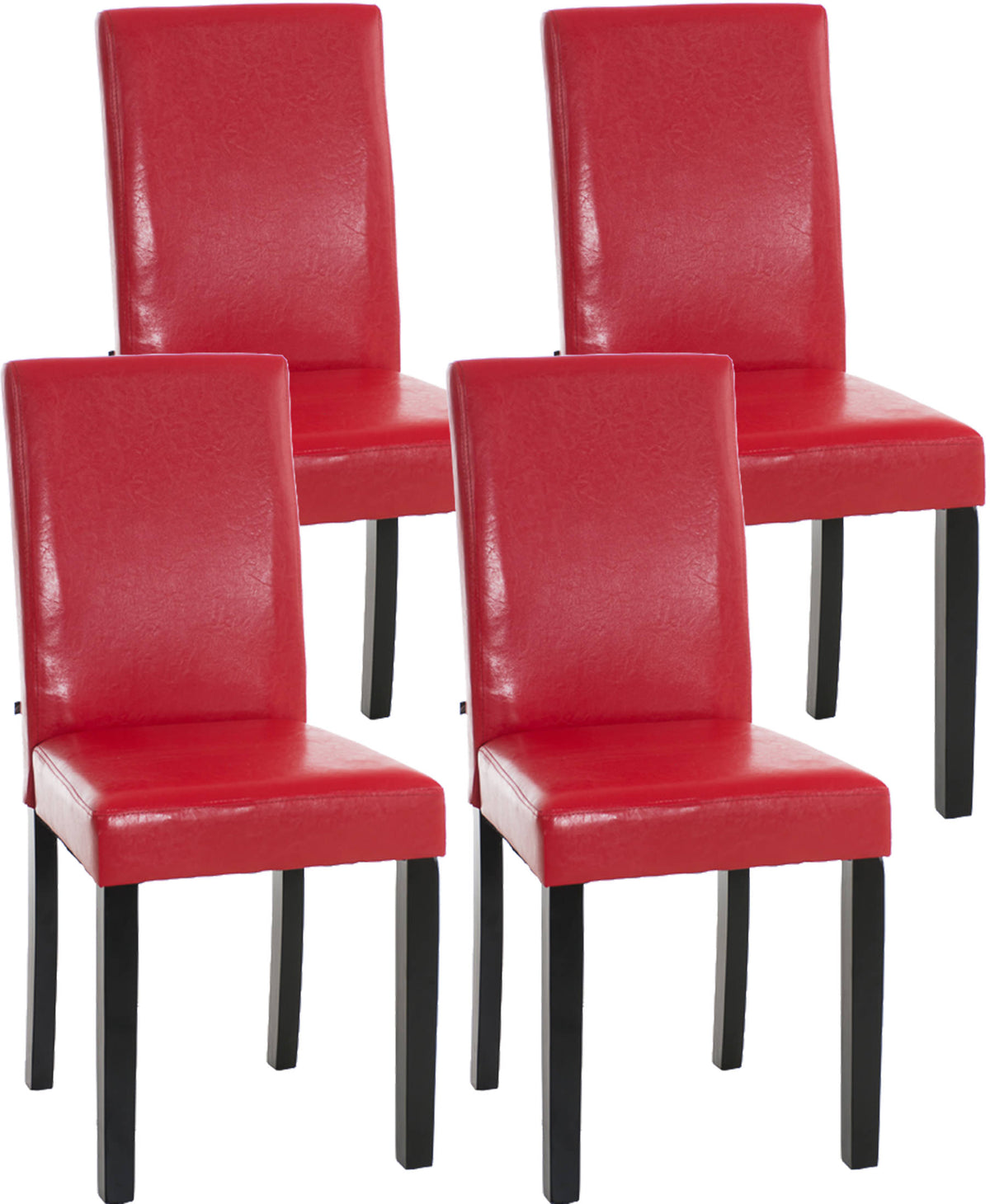 4er Set Esszimmerstuhl Ina schwarz – Ansicht 4