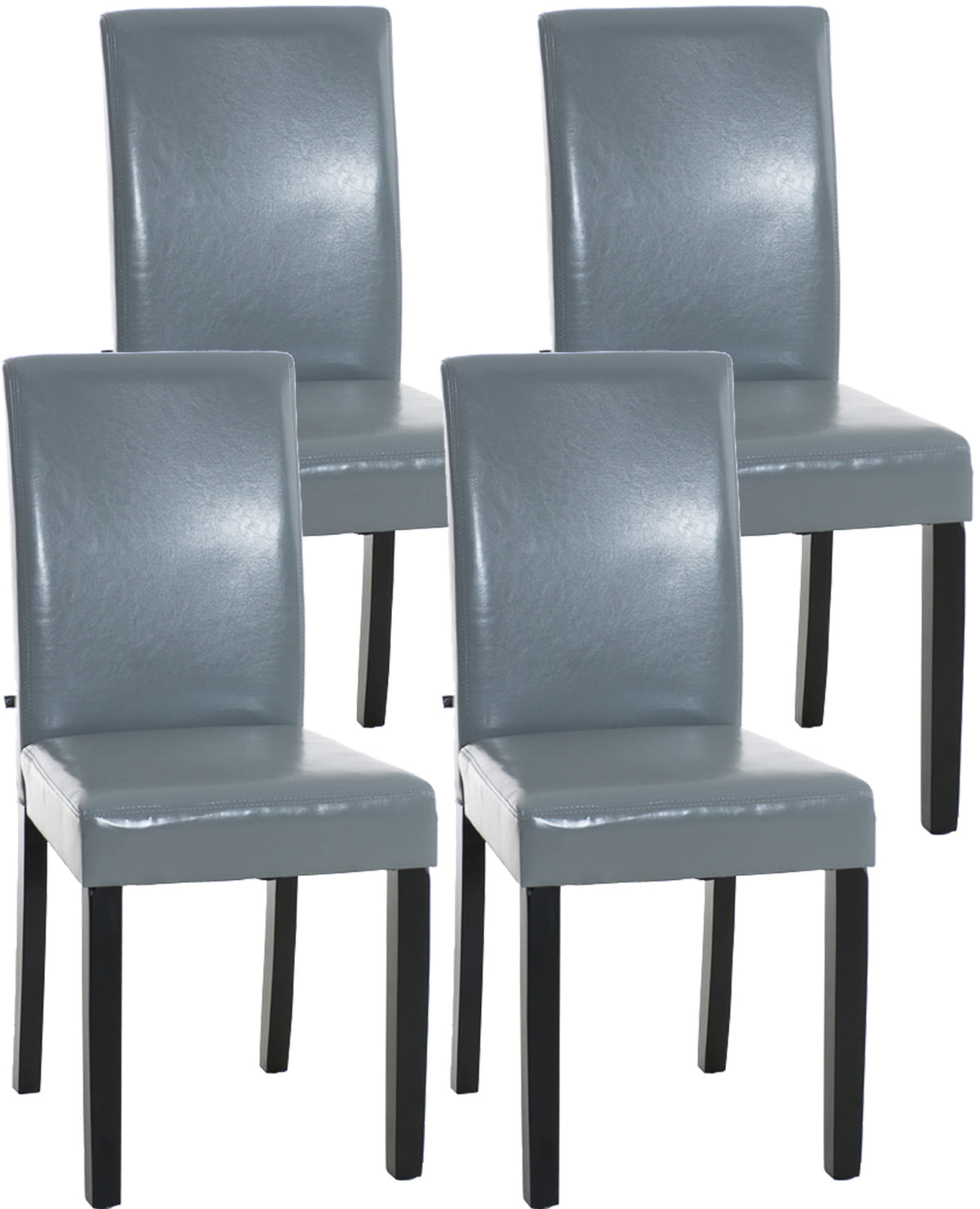 4er Set Esszimmerstuhl Ina schwarz – Ansicht 5