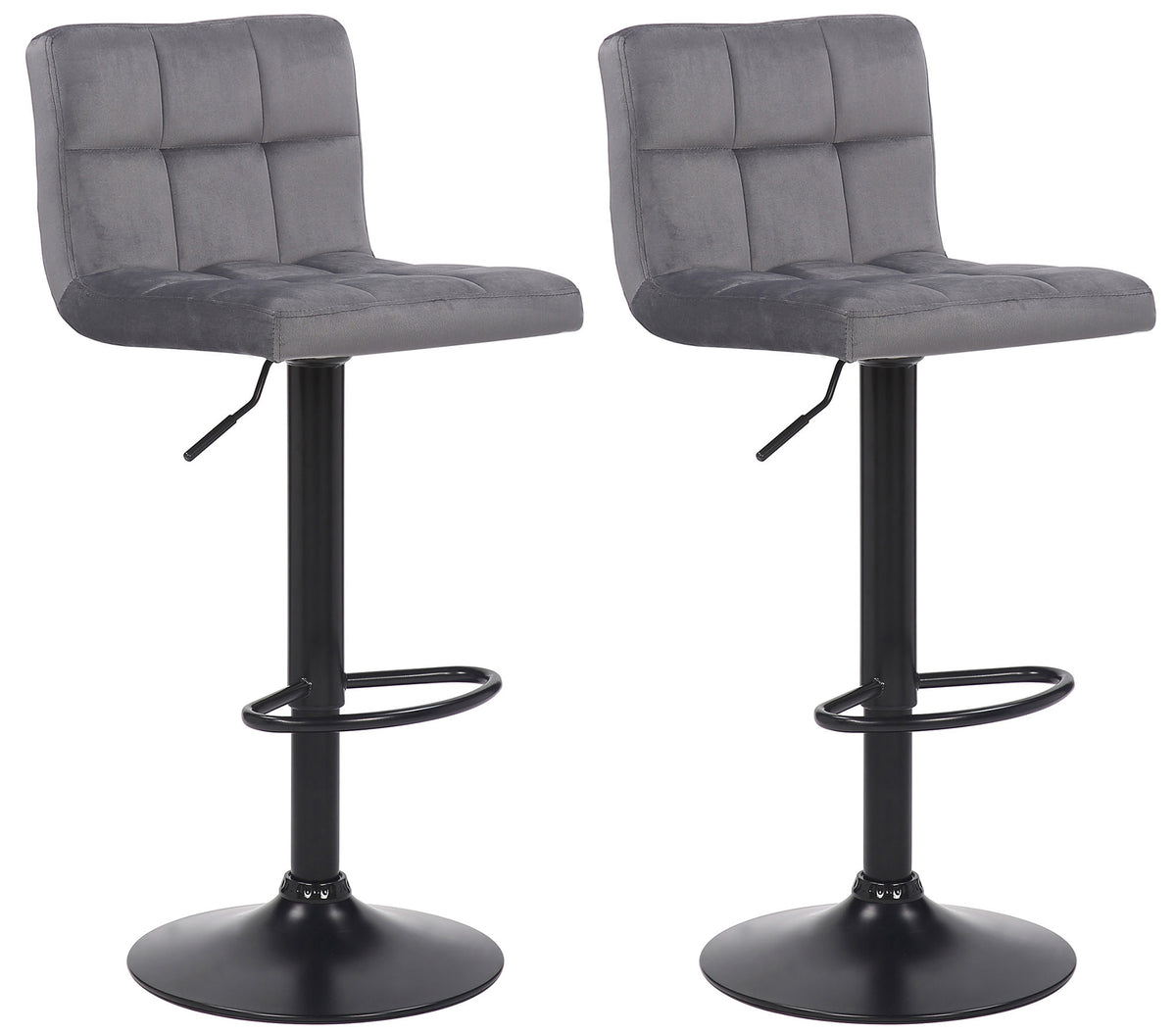2er Set Barhocker Feni Samt – Ansicht 9