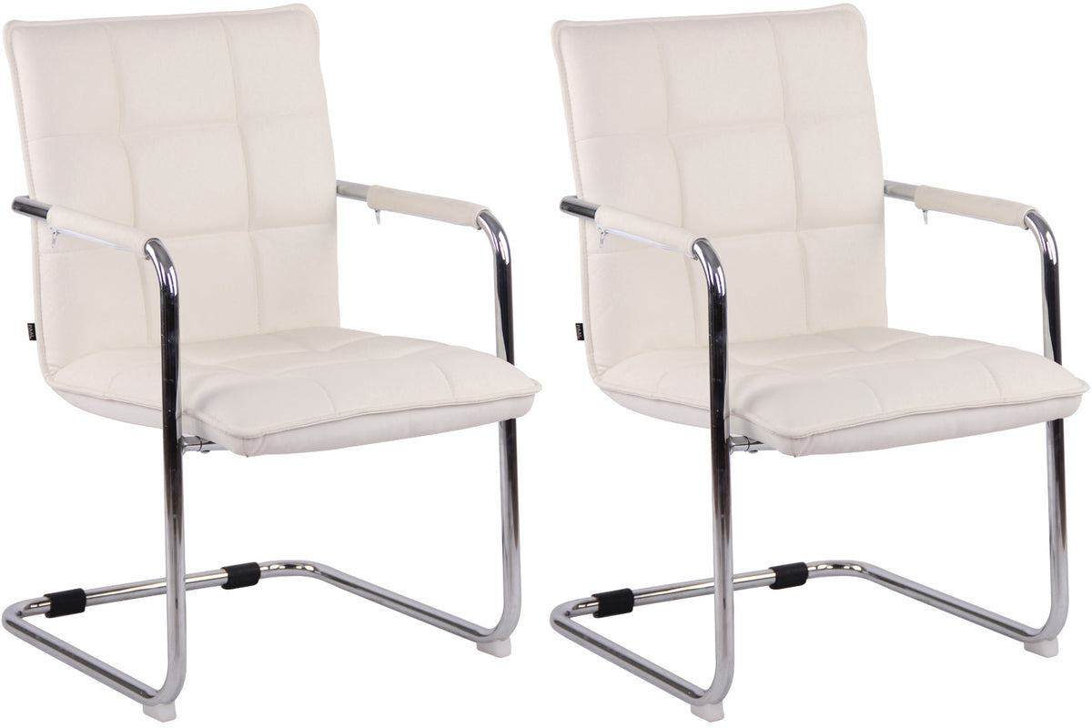 2er Set Stühle Gandia Echtleder chrom – Ansicht 6