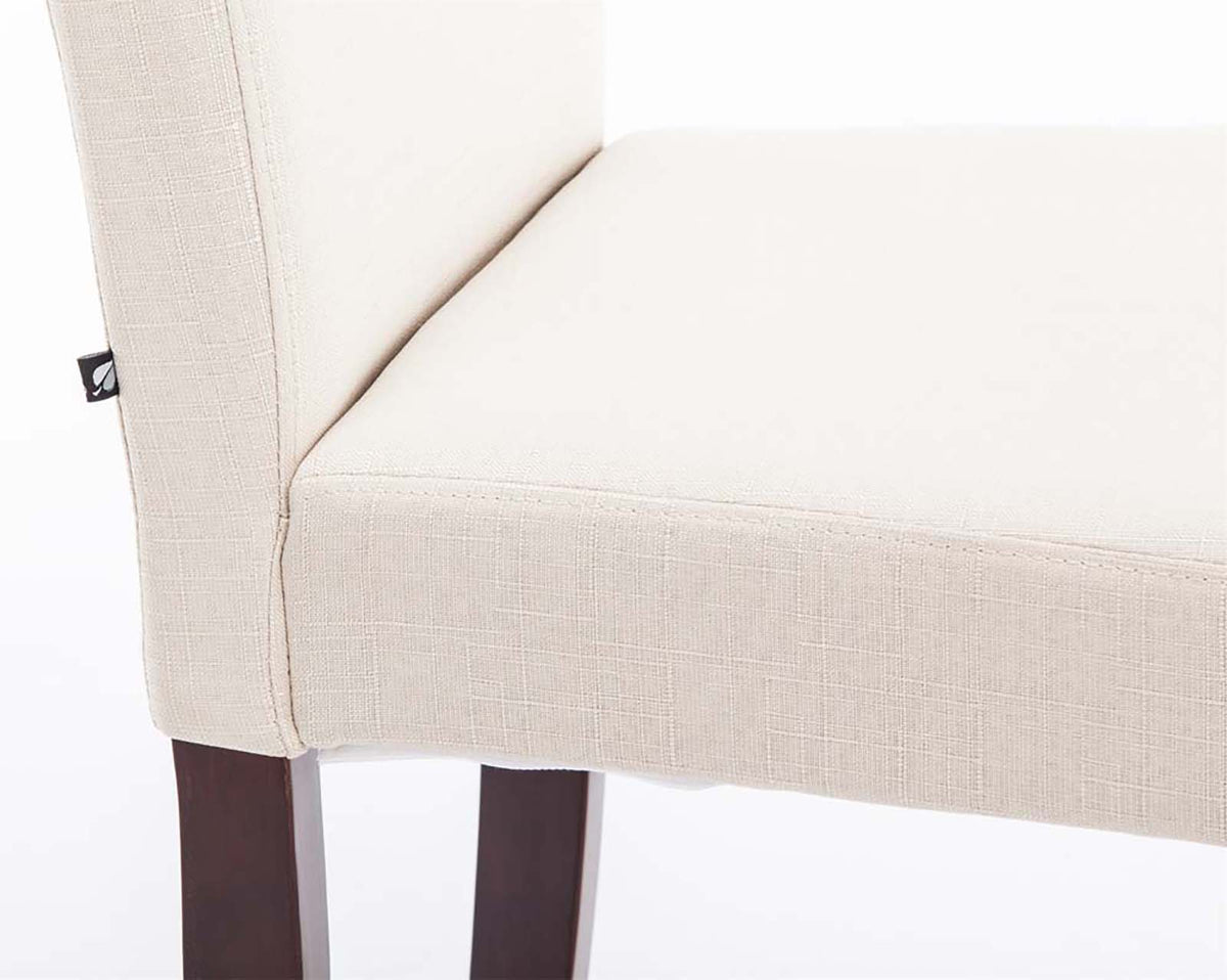 2er Set Esszimmerstuhl Ina Stoff cappuccino – Ansicht 5