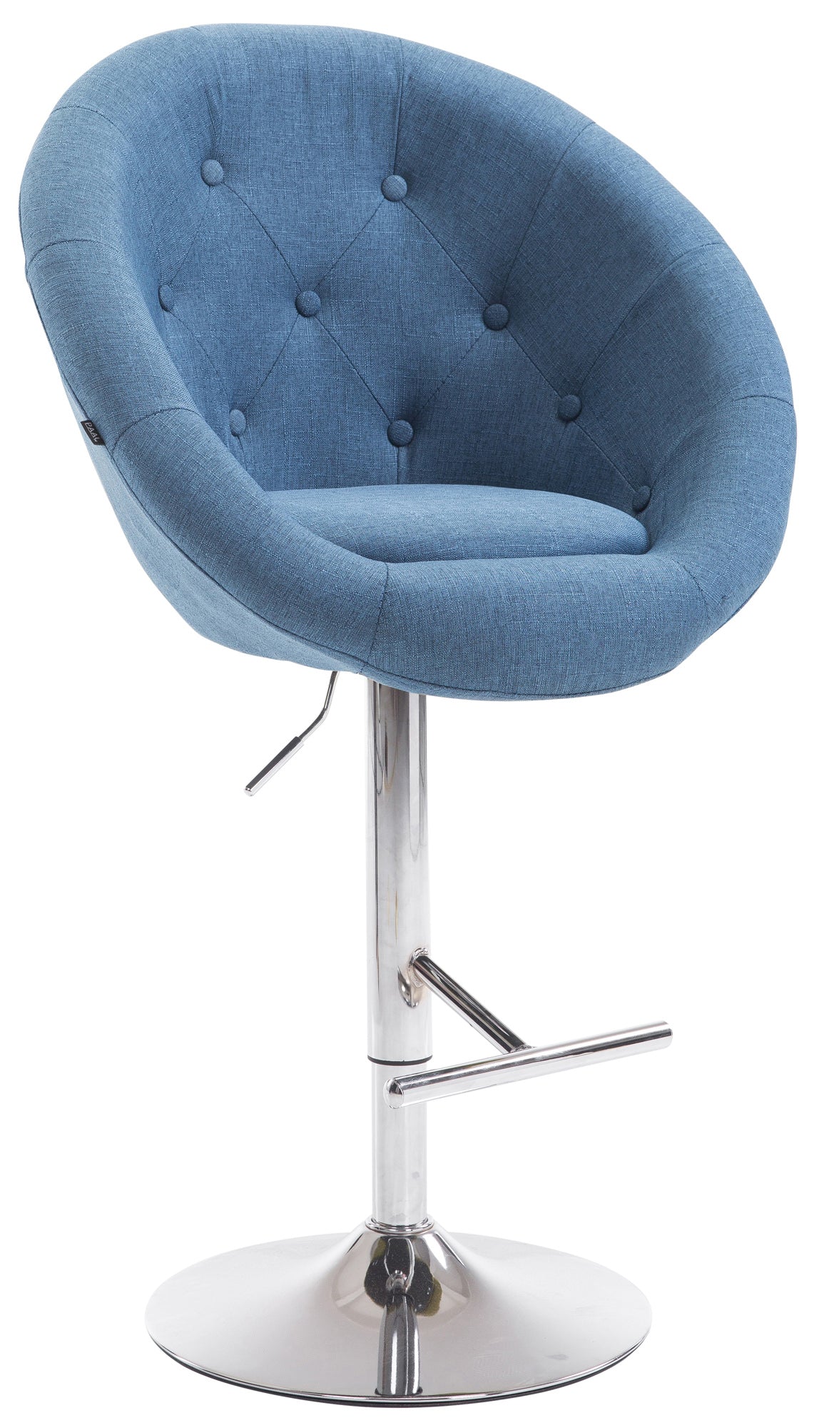 Barhocker London V2 Stoff chrom
