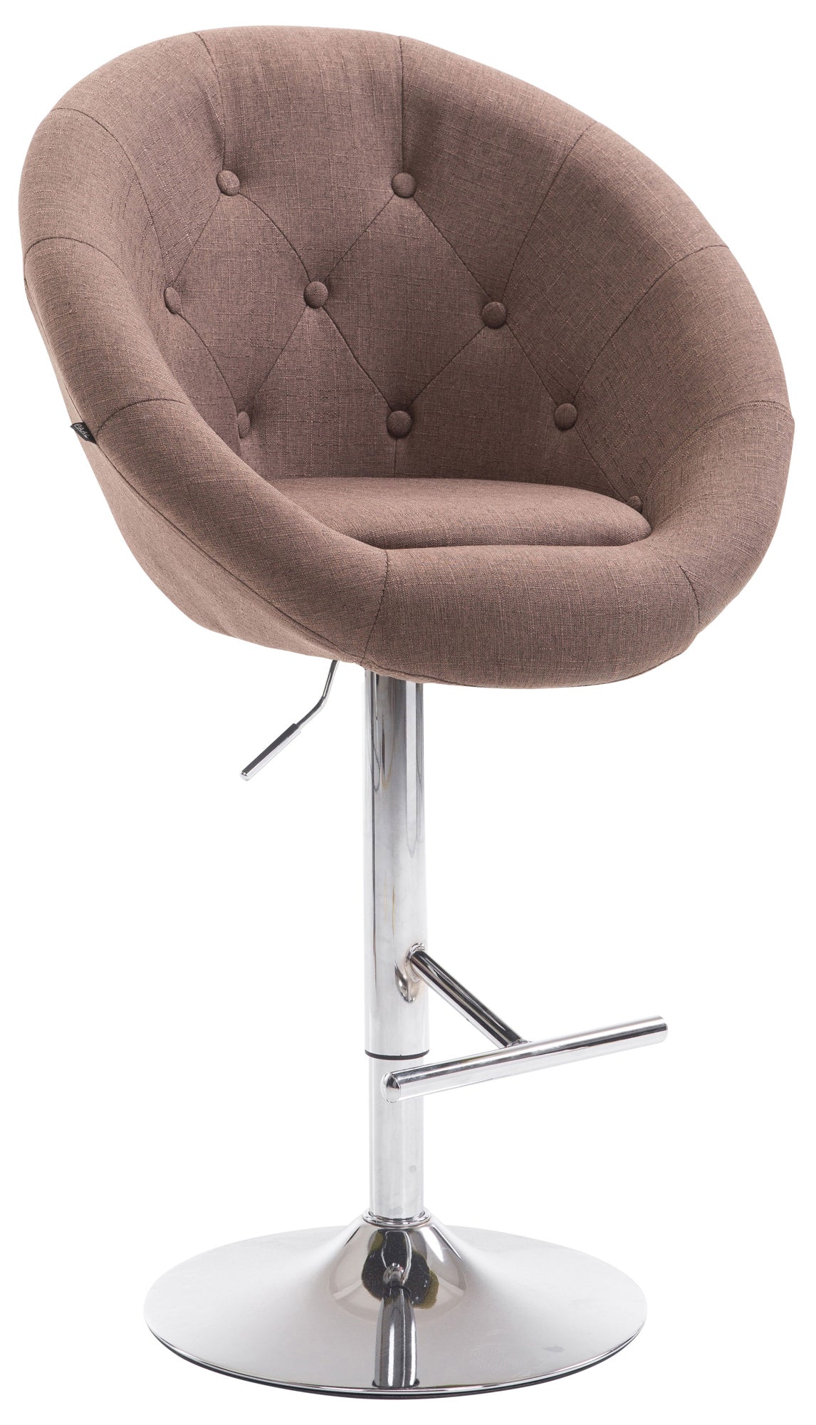 Barhocker London V2 Stoff chrom – Ansicht 8